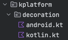 The kotlin.kt file inside the decoration folder