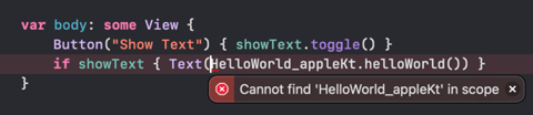 Broken hello world in Xcode